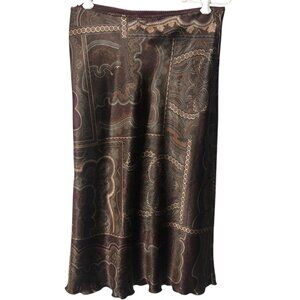 VTG La Belle Y2K Paisley Midi Skirt - Forest Fairy Fairycore Ethereal